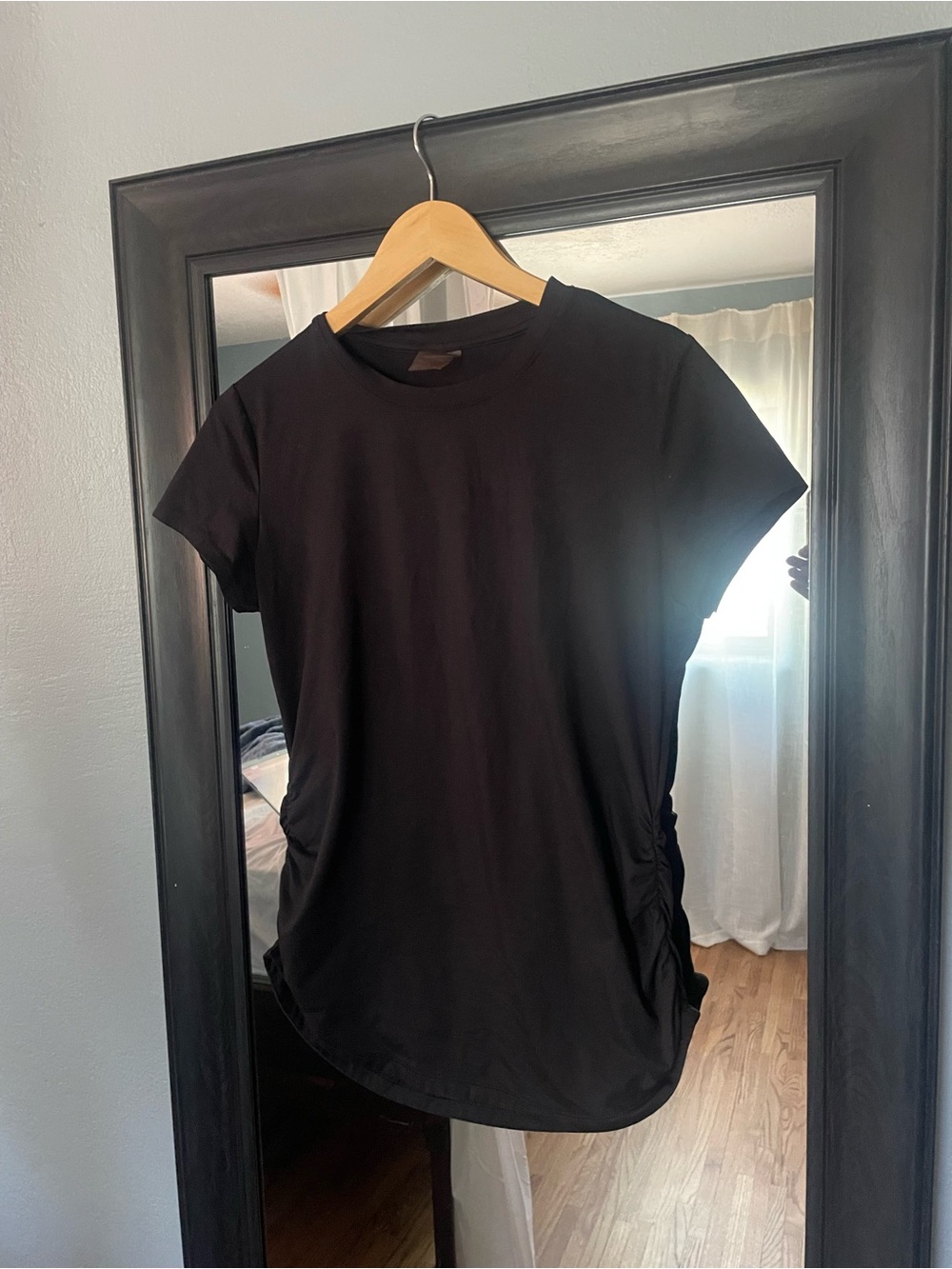 Black Women's Short Sleeve Active Shirt